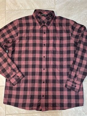 Travis Mathew Men's Buffalo Check Shirt XXL